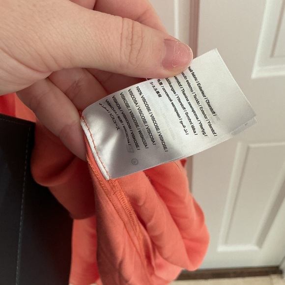 FARM Rio Coral One-Shoulder Midi Dress with tie knot cut out size medium - Picture 6 of 9